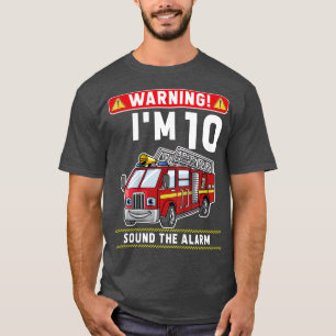 Camiseta Crianças, eu tenho 10 anos, pequena carrinha de bo