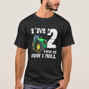 Camiseta Crianças, eu tenho 2 Fazendas de segundo aniversár