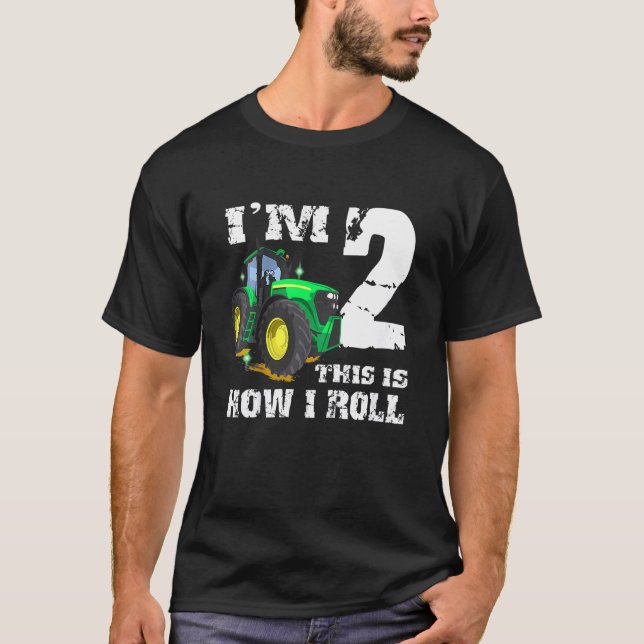 Camiseta Crianças, eu tenho 2 Fazendas de segundo aniversár (Frente)