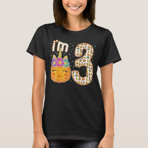 Camiseta Crianças, eu tenho 3 anos no Dia das Bruxas do Uni
