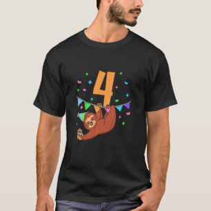 Camiseta Crianças eu tenho 4 anos com aniversário de crianç