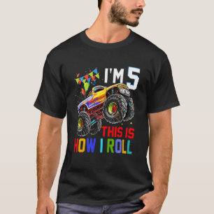 Camiseta Crianças Eu Tenho 5 Anos É Assim Que Eu Ando Camin
