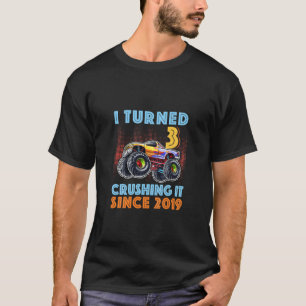 Camiseta Crianças Eu Tornei-O 3 Esmagando Desde 2019, 3º Na