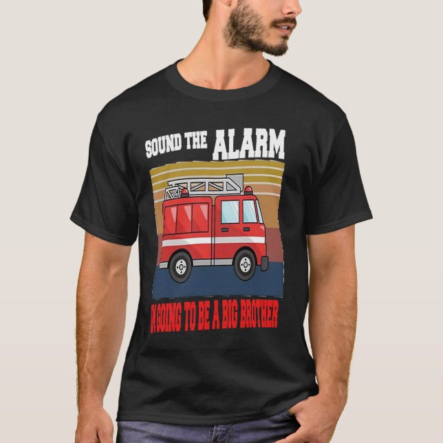 Camiseta Crianças, eu vou ser um grande irmão, Firecaminhão (Frente)