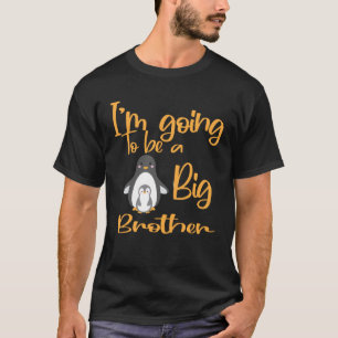 Camiseta Crianças, eu vou ser um grande pinguim-irmão promo