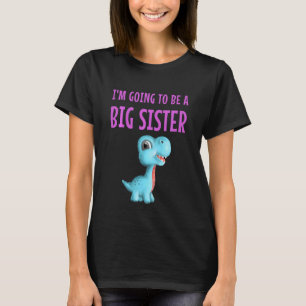 Camiseta Crianças, eu vou ser uma grande irmã, garotinha.