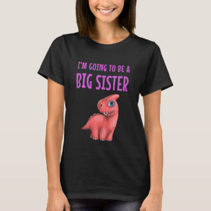 Camiseta Crianças, eu vou ser uma grande irmã, garotinha.