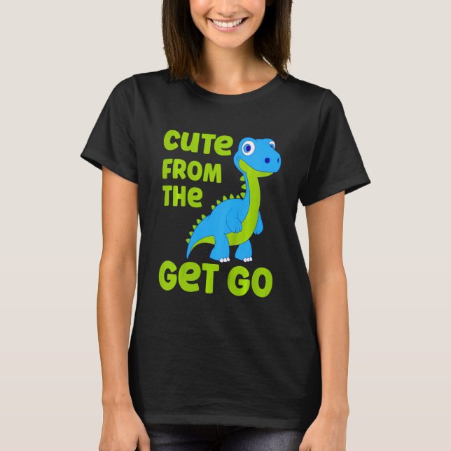 Camiseta Crianças Façam Um Dinossauro Fedorento Do "Get Go  (Frente)