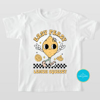 Crianças Fácil, Pêssego, Limão Comprimido Retro T-
