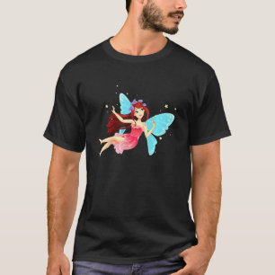 Camiseta Crianças Fada Com Asas De Borboleta Fabulosa