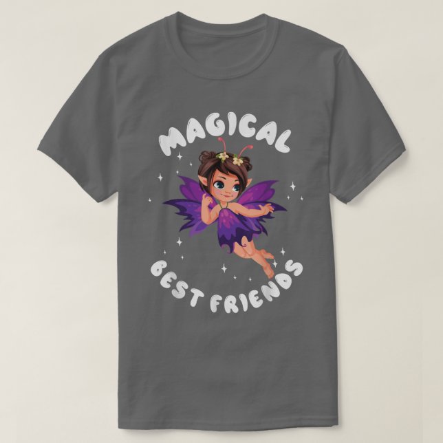 Camiseta Crianças Fadas Para Meninas Mulheres Fadas Criança (Frente do Design)