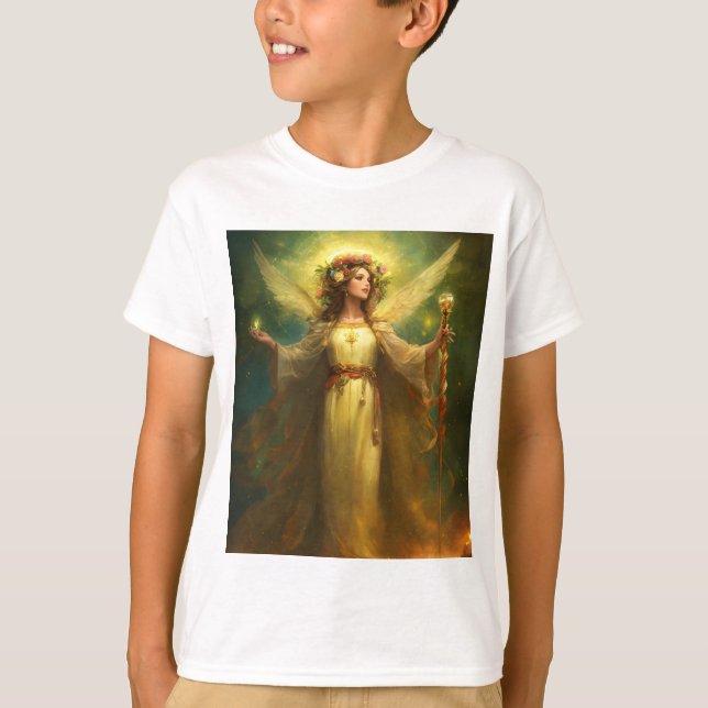 Camiseta Crianças fadas perto de seus eventos mágicos acont (Frente)