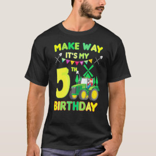Camiseta Crianças Farmer Aniversário É O Meu Aniversário 5