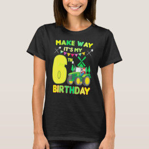 Camiseta Crianças Farmer Aniversário É O Meu Aniversário 6