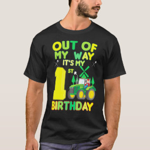 Camiseta Crianças Farmer Bday Do Meu Caminho É Meu primeiro