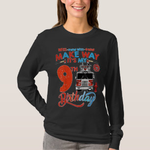 Camiseta Crianças fazem o caminho. É meu 9º aniversário.