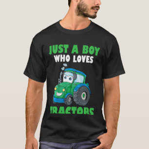 Camiseta Crianças Fazendas Estilo De Vida Apenas Um Menino 