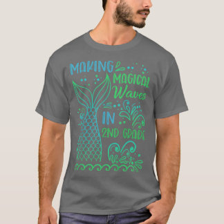 Camiseta Crianças Fazer Ondas Mágicas Em Sch Primário segun