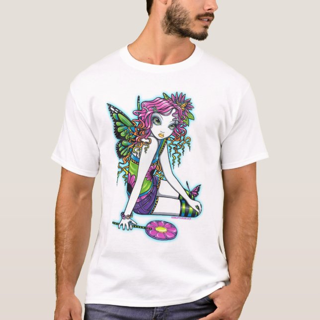 Camiseta Crianças feericamente do arco-íris de cristal dos (Frente)