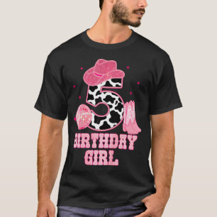 Camiseta Crianças Feliz 5 de Aniversário Rapariga Fora de R