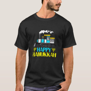 Camiseta Crianças Feliz Hanukkah Menorah Legal Chanukah Jud