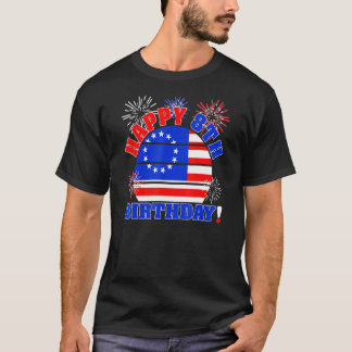 Camiseta Crianças Felizes 8º Aniversário No Dia 4 De Julho 