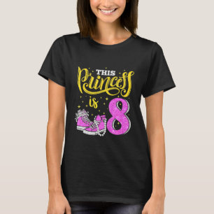 Camiseta Crianças Felizes 8º Aniversário Para Meninas Sneak