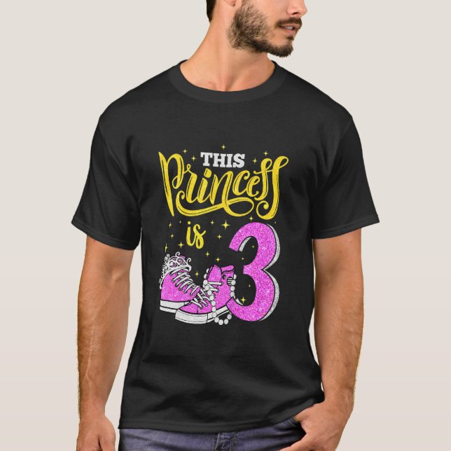 Camiseta Crianças Felizes 9º Aniversário Para Raparigas Sne (Frente)