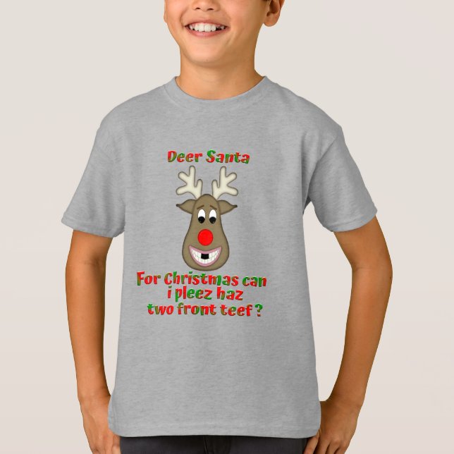 Camiseta Crianças Felizes De Natal Desaparecidas (Frente)