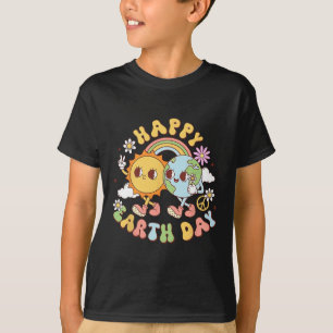 Camiseta Crianças Felizes de Professores do Dia da Terra