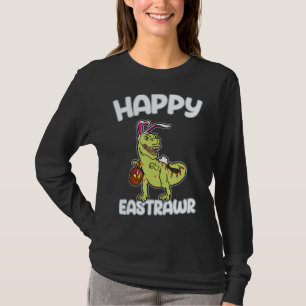 Camiseta Crianças Felizes EastrawTrex Páscoa Coelhinho De O