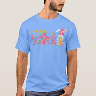 Camiseta Crianças Felz pascoa Gnomo Coelhinho Ouve Ovos Eng