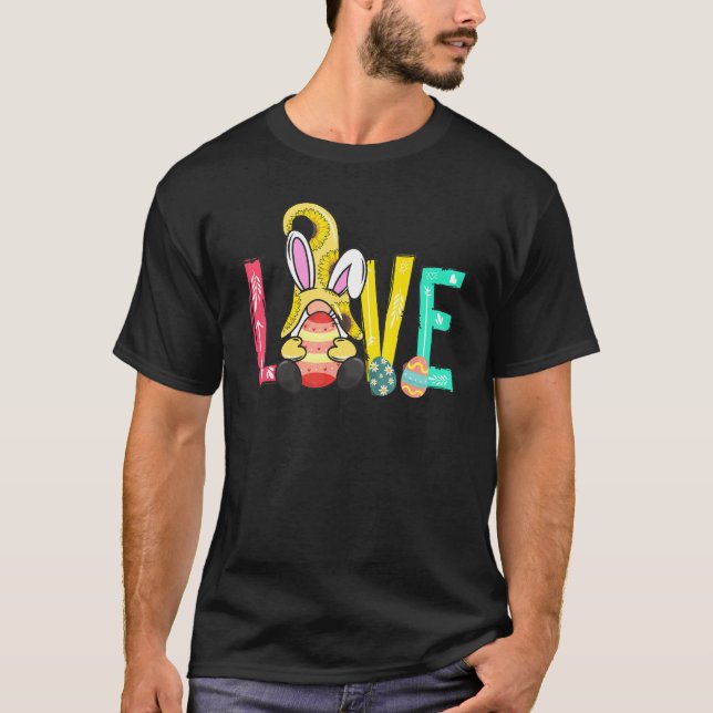Camiseta Crianças Felzs pascoa Adoram Coelhinho Ouvem Ovos  (Frente)