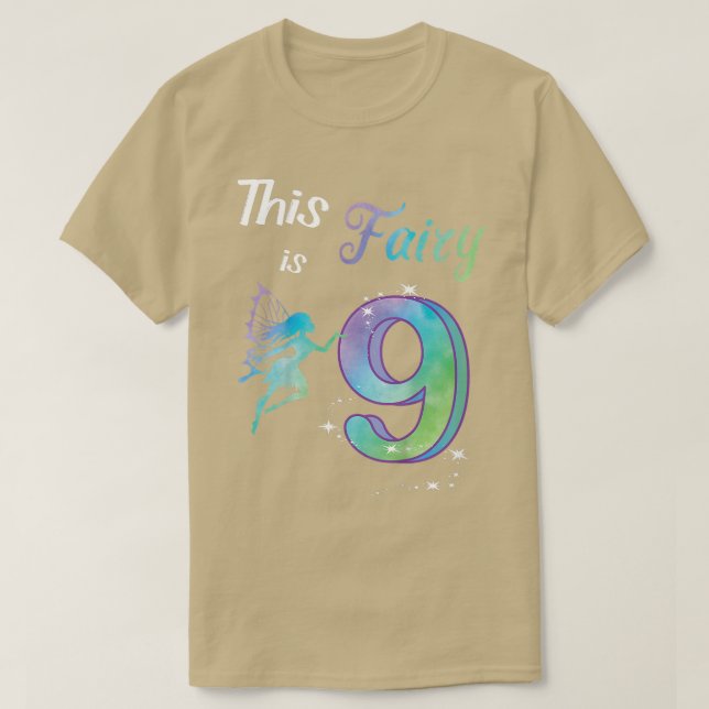 Camiseta Crianças Festa de 9 anos (Frente do Design)