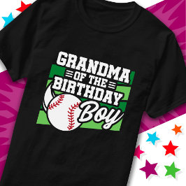 Camiseta Crianças, Festa de Baseball Vovó do Aniversário