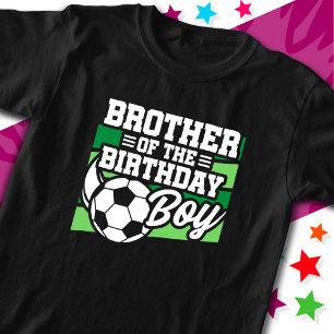 Camiseta Crianças Festa de Futebol Irmão do Aniversário