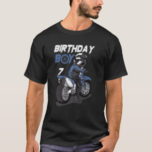 Camiseta Crianças Festa de Garoto de 7 de Birthday