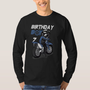 Camiseta Crianças Festa de Garoto de 7 de Birthday