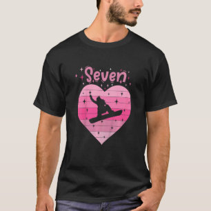Camiseta Crianças Filha de esqui snowboard 7 b