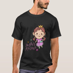 Camiseta Crianças Filhas Filha da Princesa Princesa Garota
