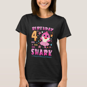 Camiseta Crianças Fofo Fofo Fofo 4. Aniversário Garota 4 an