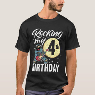 Camiseta Crianças Fogando Meu Quarto Aniversário Eu Elétric