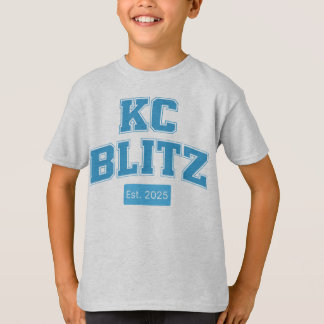 Camiseta Crianças Fonte Legado KC Blitz Personalizável