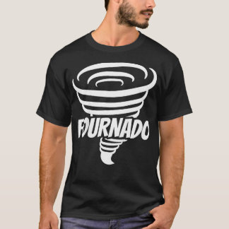 Camiseta Crianças Fournado Toddler Garota Aniversário 4 Ano