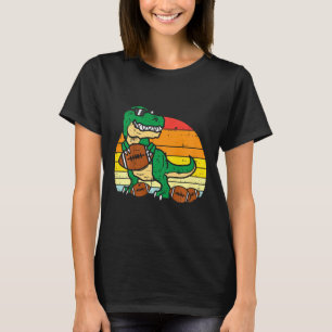 Camiseta Crianças Futebol Americano Trex Dinossauro Retro M