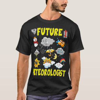 Camiseta Crianças Futuro Meteorologista Shirt Previsão De T