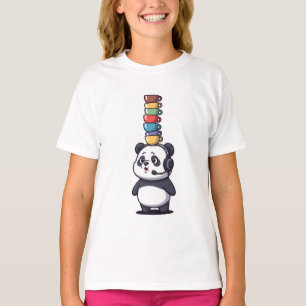 Camiseta Crianças Gamer Panda Equilibrado