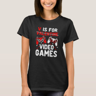 Camiseta Crianças Gamer V É Para Videos games Dias de os na