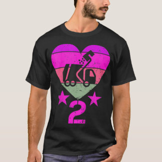 Camiseta Crianças Garbage Truck Aniversário 2 Anos Menino S