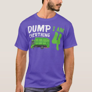 Camiseta Crianças Garbage Truck Dump Tudo Que Sou 4 Cuja Bi